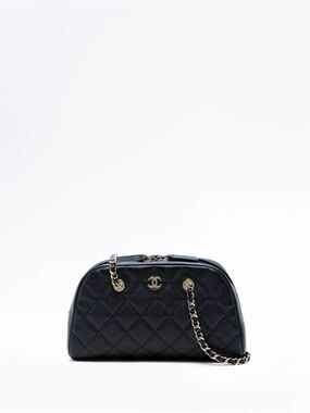 Chanel Caviar Bowling Bag with Chain